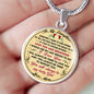 Proud Mom To Daughter Gift Sometime It's Hard To Find Words To Tell You Necklace Gift For Birthday Wedding