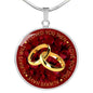 Husband and Wife Gift - Romantic Inspirational Unique Luxury Necklace for Valentine's Day Wedding or Special Occasion