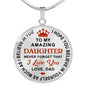 Dad to Daughter Gift - To My Daughter Never Forget That I Love You Love Dad Luxury Necklace Gift