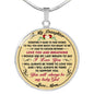 Proud Mom To Daughter Gift Sometime It's Hard To Find Words To Tell You Necklace Gift For Birthday Wedding