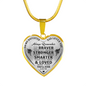 Daughter Gift From Dad - To My Amazing Daughter Inspirational Jewelry Necklace Heart Pendant - Perfect for Birthday Graduation Back to School or Any Special Occasion Anniversary