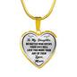 Daughter Gift Ideas From Mom Mother Aunt - Inspirational Jewelry Necklace Heart Pendant - Perfect for Birthday Graduation Back to School or Any Special Occasion Anniversary