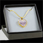 Great Gift To My Wonderful Daughter Inspirational Jewelry Necklace Heart Pendant - Perfect Present From Dad Father for Birthday Graduation Back to School or Any Special Occasion Anniversary