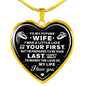 To My Girlfriend, Valentine Day Ideas for Her - Inspirational Romantic Luxury Heart Necklace Gift For Birthday, Wedding or Special Occasion.