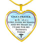 CNA's Prayer, Great Gift for Nurse Assistant - Unique Inspirational Luxury Charm Necklace For Birthday Nursing Day or any Special Occasion