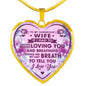 Great Gift For Wife - Valentine's Day Gift From Husband Lover, Novelty Romantic Unique Luxury Heart Necklace