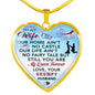 Birthday Gift, Valentine Gift Ideas, Husband and Wife Gift - Luxury Unique Inspirational Heart Necklace