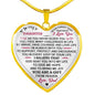 Daughter Birthday Gift from Daddy Father Papa - Inspirational Unique Novelty Luxury Necklace For Xmas Back to School or any Gift Occasion