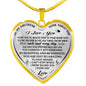 Valentine Gift For Girlfriend Lover - Novelty Inspirational Romantic Luxury Heart Necklace