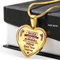 To My Gorgeous Girlfriend I Asked God For Angel He Sent Me You, Your Husband - Novelty Luxury Necklace for Birthday Valentine