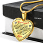 To My Granddaughter - Love, Grandpa Luxury Heart Necklace Gift Ideas For Birthday Christmas Anniversary or Special Occasion