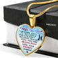 Birthday Gift, Valentine Gift Ideas, Husband and Wife Gift - Luxury Unique Inspirational Heart Necklace