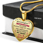 Great Gift To My Granddaughter For Birthday - Novelty Heart Necklaces from Grandpa Granddad Grandfather