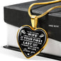 To My Girlfriend, Valentine Day Ideas for Her - Inspirational Romantic Luxury Heart Necklace Gift For Birthday, Wedding or Special Occasion.