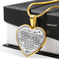 Valentine Gift For Girlfriend Lover - Novelty Inspirational Romantic Luxury Heart Necklace