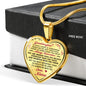 To My Granddaughter Birthday Gift Luxury Heart Necklace for Special Occasion
