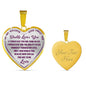 Great Gift To My Wonderful Daughter Inspirational Jewelry Necklace Heart Pendant - Perfect Present From Dad Father for Birthday Graduation Back to School or Any Special Occasion Anniversary