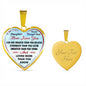 To My Daughter Mom Loves You Necklace Heart Pendant Luxury Gift For Little Girls