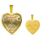 To My Granddaughter - Love, Grandpa Luxury Heart Necklace Gift Ideas For Birthday Christmas Anniversary or Special Occasion
