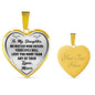Daughter Gift Ideas From Mom Mother Aunt - Inspirational Jewelry Necklace Heart Pendant - Perfect for Birthday Graduation Back to School or Any Special Occasion Anniversary