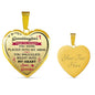 Great Gift To My Granddaughter For Birthday - Novelty Heart Necklaces from Grandpa Granddad Grandfather