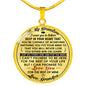 To My Grandson Love Gift From Grandpa Grandfather Luxury Novelty Necklace - Best present for Anniversary Present or Birthday