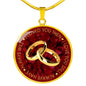 Husband and Wife Gift - Romantic Inspirational Unique Luxury Necklace for Valentine's Day Wedding or Special Occasion