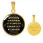 Gift for Grandson from Grandfather Grandpa - Luxury Necklace Gift Idea - You Are Braver Than You Believe Stronger Than You Seem - Birthday Gift Ideas