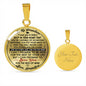 To My Grandson Love Gift From Grandpa Grandfather Luxury Novelty Necklace - Best present for Anniversary Present or Birthday