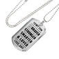 Great Dad to Son - You Are Braver Than You Believe - Great Gift for Birthday from Father Daddy - Cool Dog Tag to Your Son