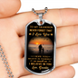 Love Gift To My Grandson Necklace From Grandpa Grandfather - Best present for Anniversary Present or Birthday Gifts