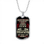 Great Gift for Truck Driver - Supper Sexy Trucker Luxury Military Dog Tag for Men Dad Papa Uncle Son