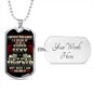 Great Gift for Truck Driver - Supper Sexy Trucker Luxury Military Dog Tag for Men Dad Papa Uncle Son