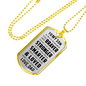 Great Dad to Son - You Are Braver Than You Believe - Great Gift for Birthday from Father Daddy - Cool Dog Tag to Your Son