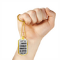 Great Dad to Son - You Are Braver Than You Believe - Great Gift for Birthday from Father Daddy - Cool Dog Tag to Your Son