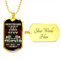 Great Gift for Truck Driver - Supper Sexy Trucker Luxury Military Dog Tag for Men Dad Papa Uncle Son