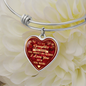 uxury Bangle Birthday Gift for Step Daughter - Even Though You Aren't My Blood I Love You As If You Were - Great Gift From Step Father Mother