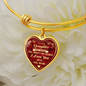 uxury Bangle Birthday Gift for Step Daughter - Even Though You Aren't My Blood I Love You As If You Were - Great Gift From Step Father Mother