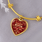 uxury Bangle Birthday Gift for Step Daughter - Even Though You Aren't My Blood I Love You As If You Were - Great Gift From Step Father Mother