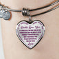 Great Gift To My Wonderful Daughter Inspirational Jewelry Necklace Heart Pendant - Perfect Present From Dad Father for Birthday Graduation Back to School or Any Special Occasion Anniversary
