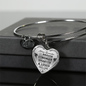 Daughter Gift From Dad - To My Amazing Daughter Inspirational Jewelry Necklace Heart Pendant - Perfect for Birthday Graduation Back to School or Any Special Occasion Anniversary