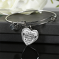 Daughter Gift From Dad - To My Amazing Daughter Inspirational Jewelry Necklace Heart Pendant - Perfect for Birthday Graduation Back to School or Any Special Occasion Anniversary