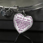 Great Gift To My Wonderful Daughter Inspirational Jewelry Necklace Heart Pendant - Perfect Present From Dad Father for Birthday Graduation Back to School or Any Special Occasion Anniversary