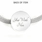 Great Mom To Son - As God Loved His Only Begotten Son I Will Love Protect and Encourage You Novelty Inspiration Luxury Charm Bracelet - Best Gift For Birthday Christmas or any Special Occasion