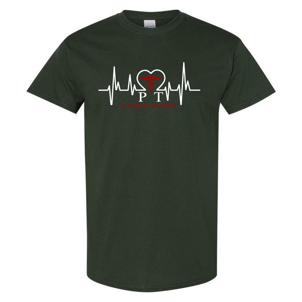 Physical Therapy Therapist Heartbeat Gift Physiotherapy Orthopedists Gildan Unisex T-Shirt (USPF-134712789045)
