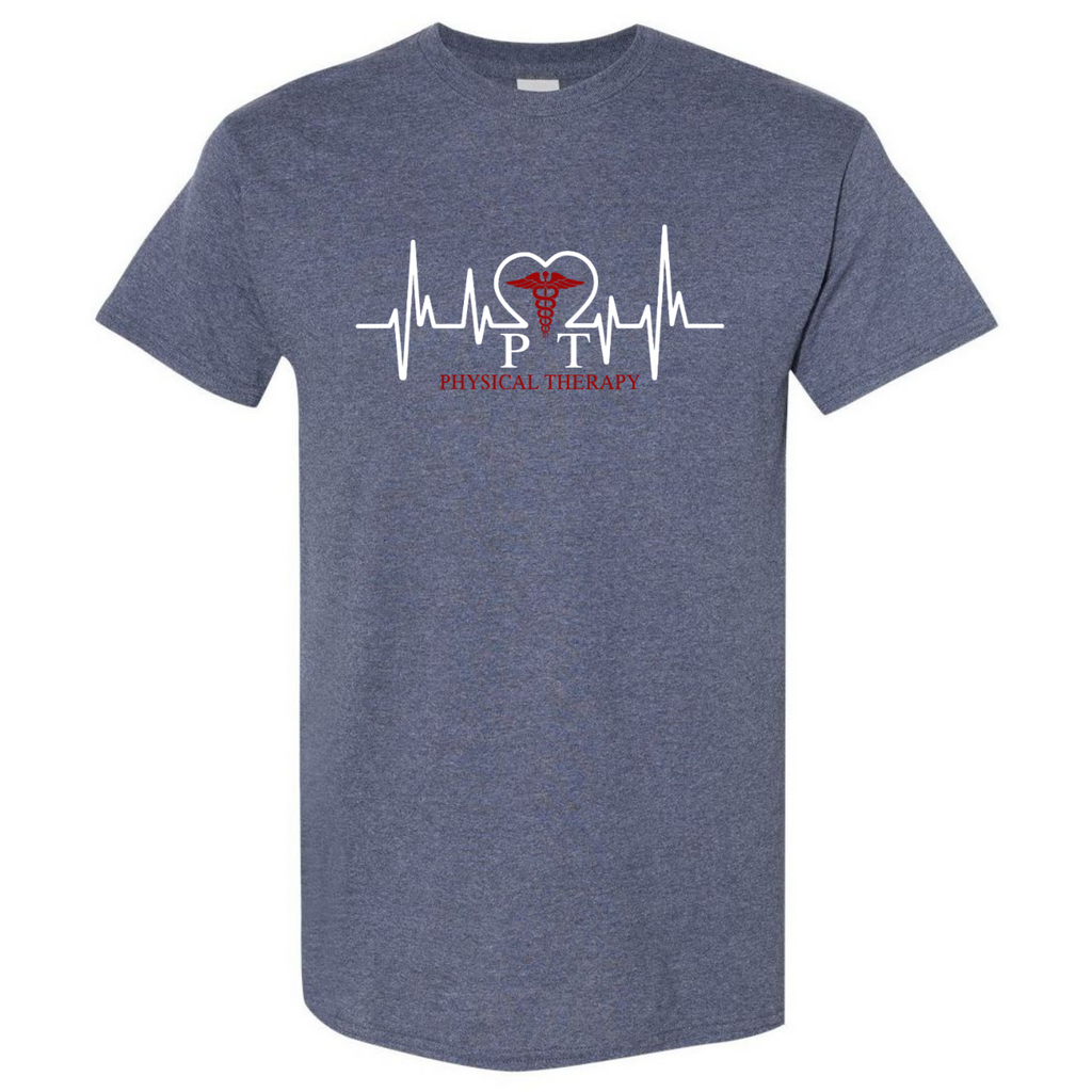 Physical Therapy Therapist Heartbeat Gift Physiotherapy Orthopedists Gildan Unisex T-Shirt (USPF-134712789045)