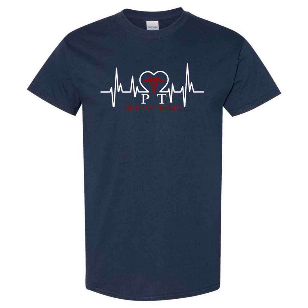 Physical Therapy Therapist Heartbeat Gift Physiotherapy Orthopedists Gildan Unisex T-Shirt (USPF-134712789045)