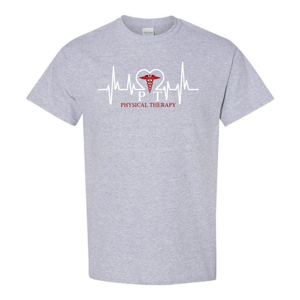 Physical Therapy Therapist Heartbeat Gift Physiotherapy Orthopedists Gildan Unisex T-Shirt (USPF-134712789045)