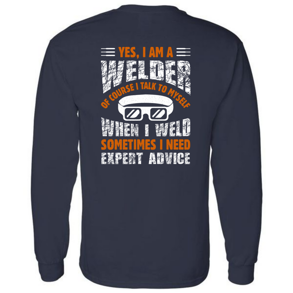 Funny Welding T-shirt Design Metal Worker Welder Blacksmith Worker Fabricator LOng Sleeve Gildan Tee (USPF-135390624577)