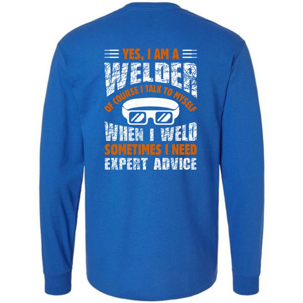 Funny Welding T-shirt Design Metal Worker Welder Blacksmith Worker Fabricator LOng Sleeve Gildan Tee (USPF-135390624577)